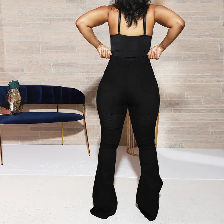 Womens High Waist Flare Jeans
