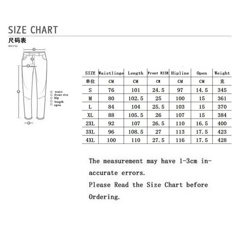 Men Multi Pockets Denim Mid Waist Cargo Jeans