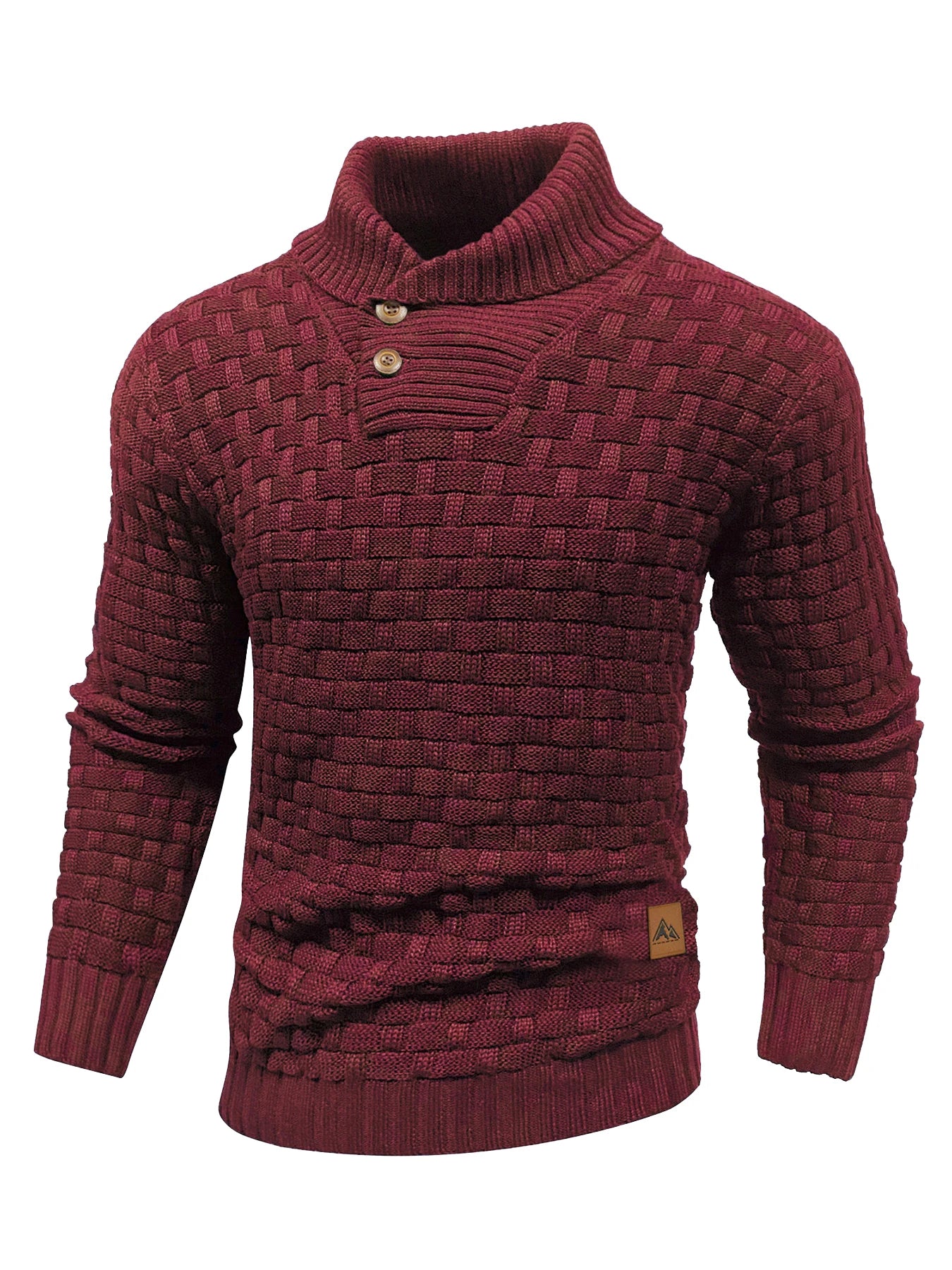 Men’s  Knitted Crew Neck  Long Sleeve Pullover