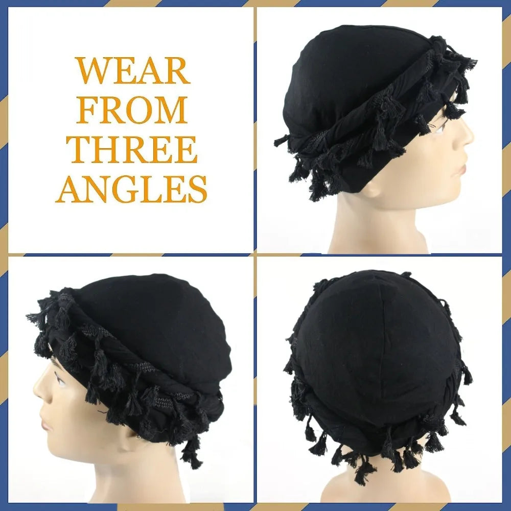 Tassel Fringe Burr Trim  Beanie Cap