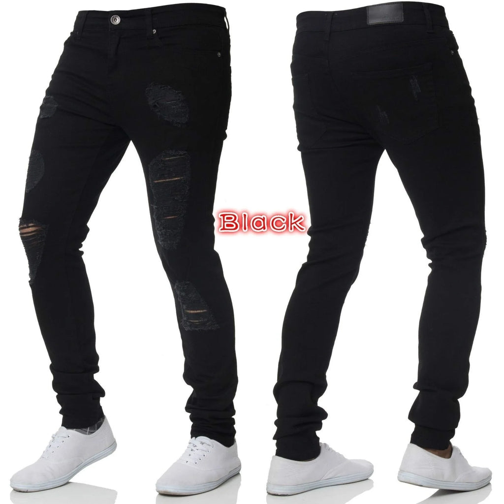 Mens Slim Hombre Denim Jeans