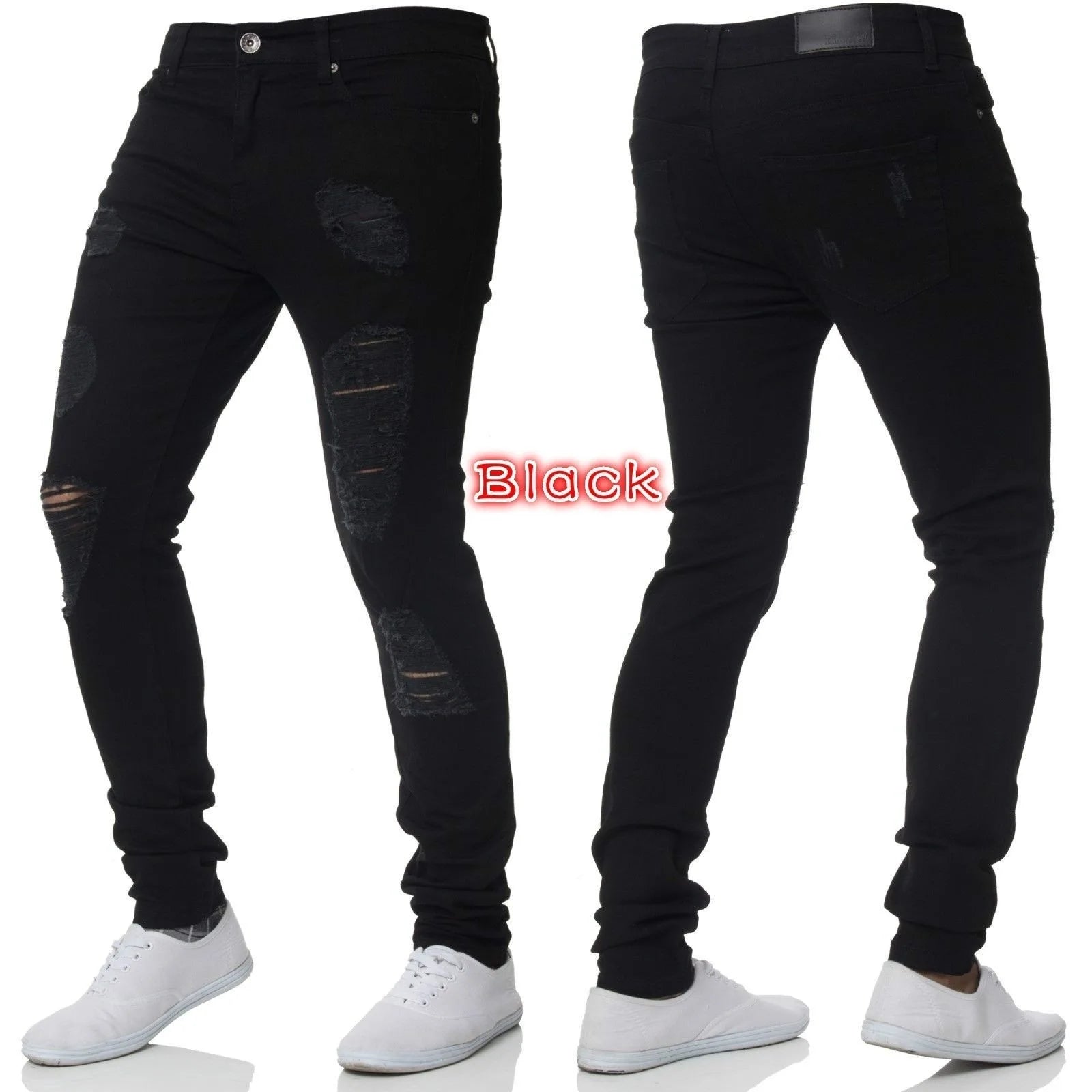 Mens Slim Hombre Denim Jeans