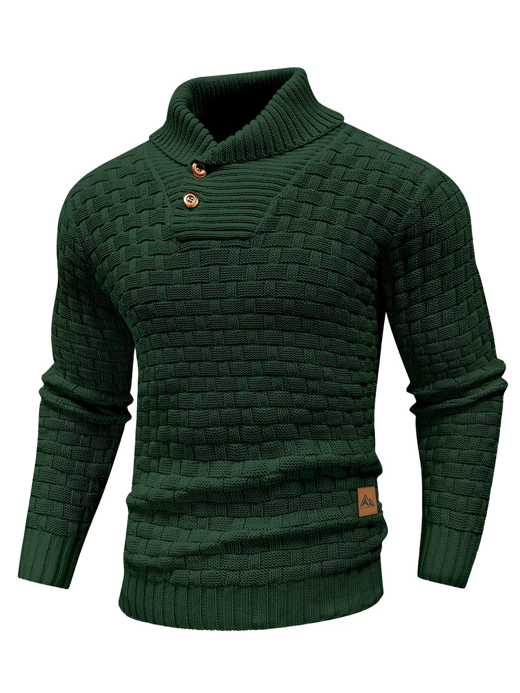 Men’s  Knitted Crew Neck  Long Sleeve Pullover
