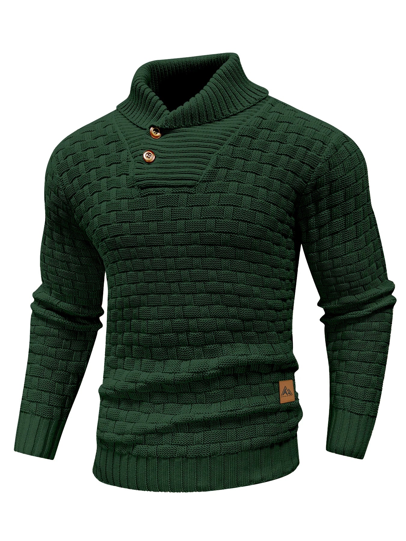 Men’s  Knitted Crew Neck  Long Sleeve Pullover