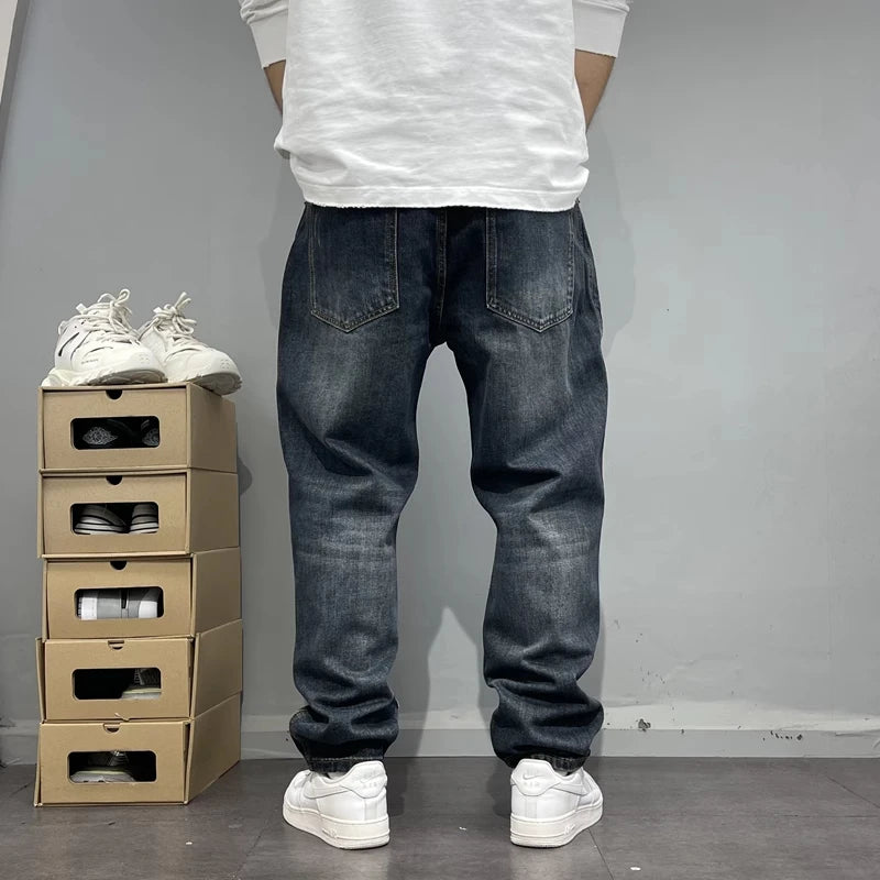 Patchwork Straight Leg Jeans