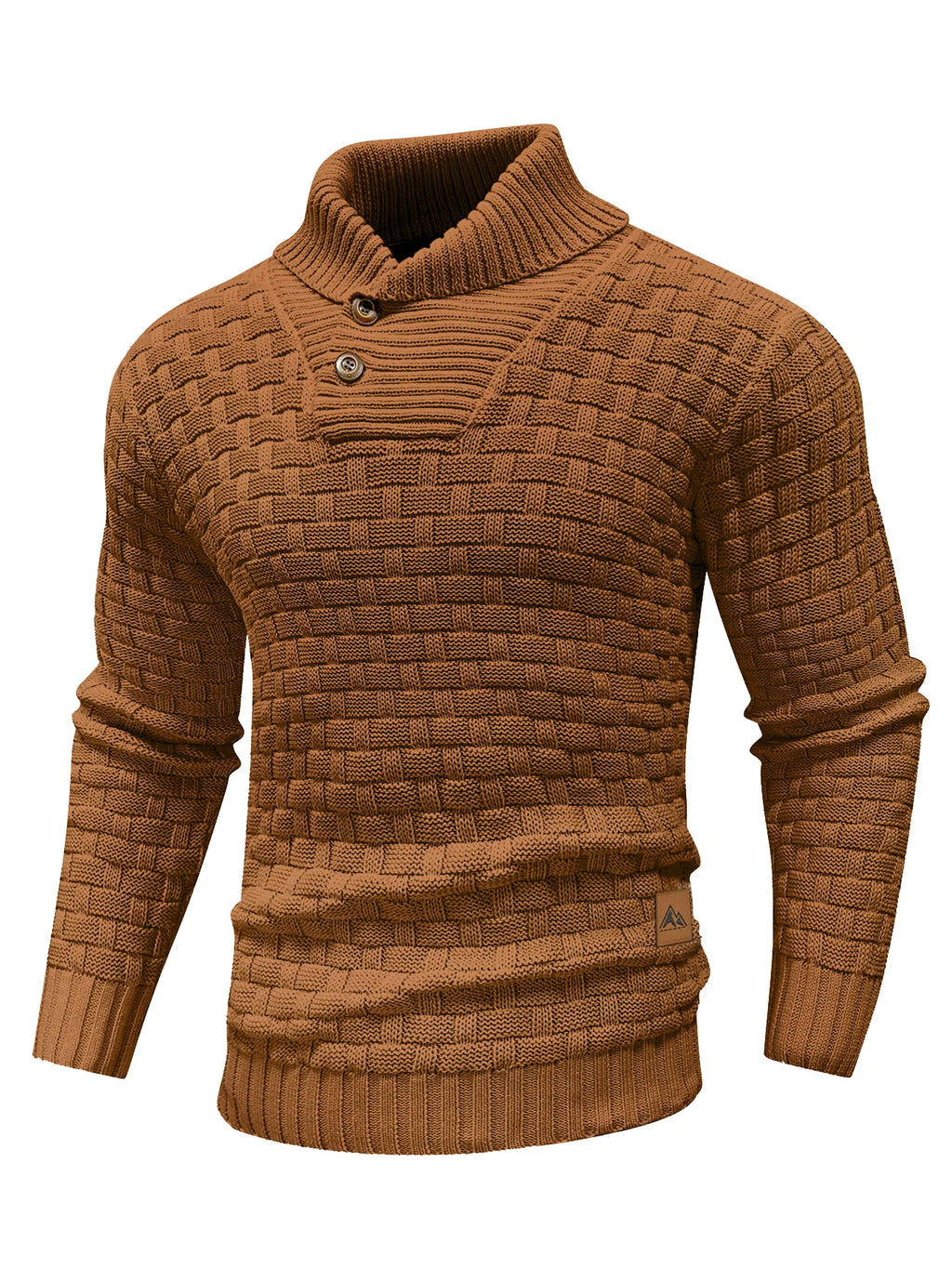 Men’s  Knitted Crew Neck  Long Sleeve Pullover