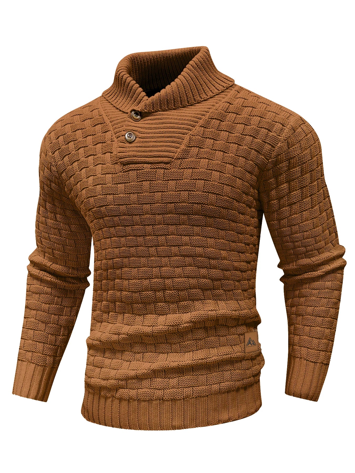 Men’s  Knitted Crew Neck  Long Sleeve Pullover
