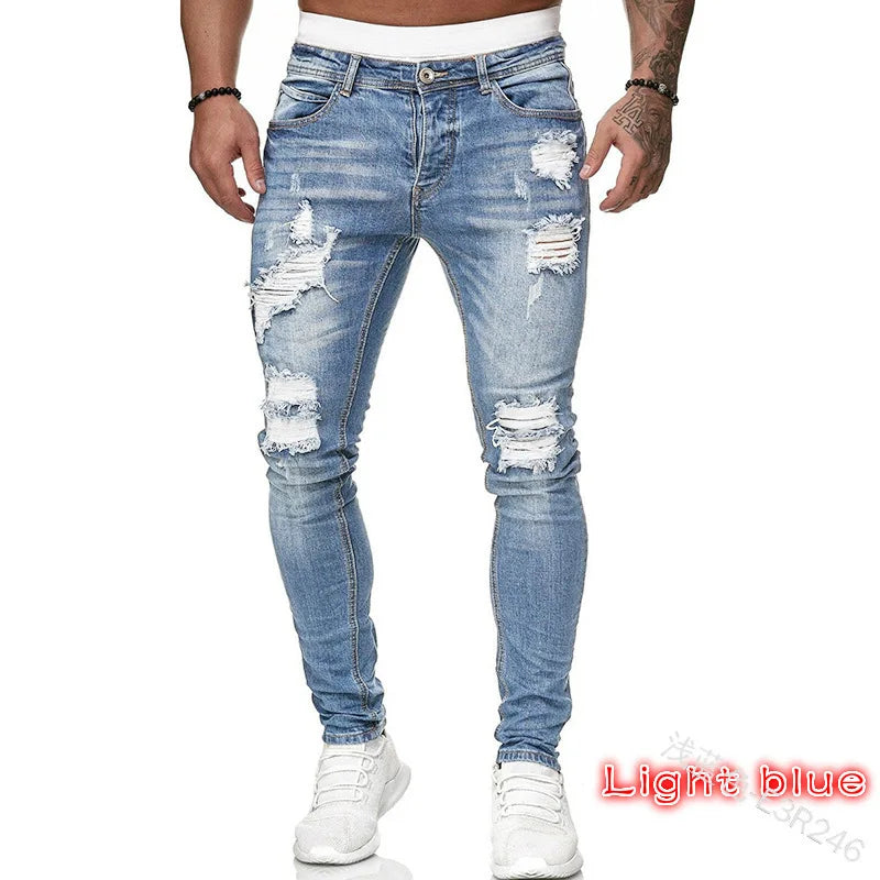 Mens Slim Hombre Denim Jeans