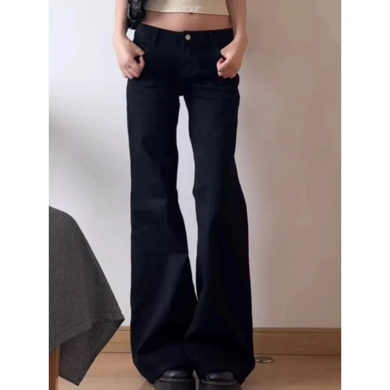 Women's Baggy Vintage High Waist Retro Jeans- Plus Size