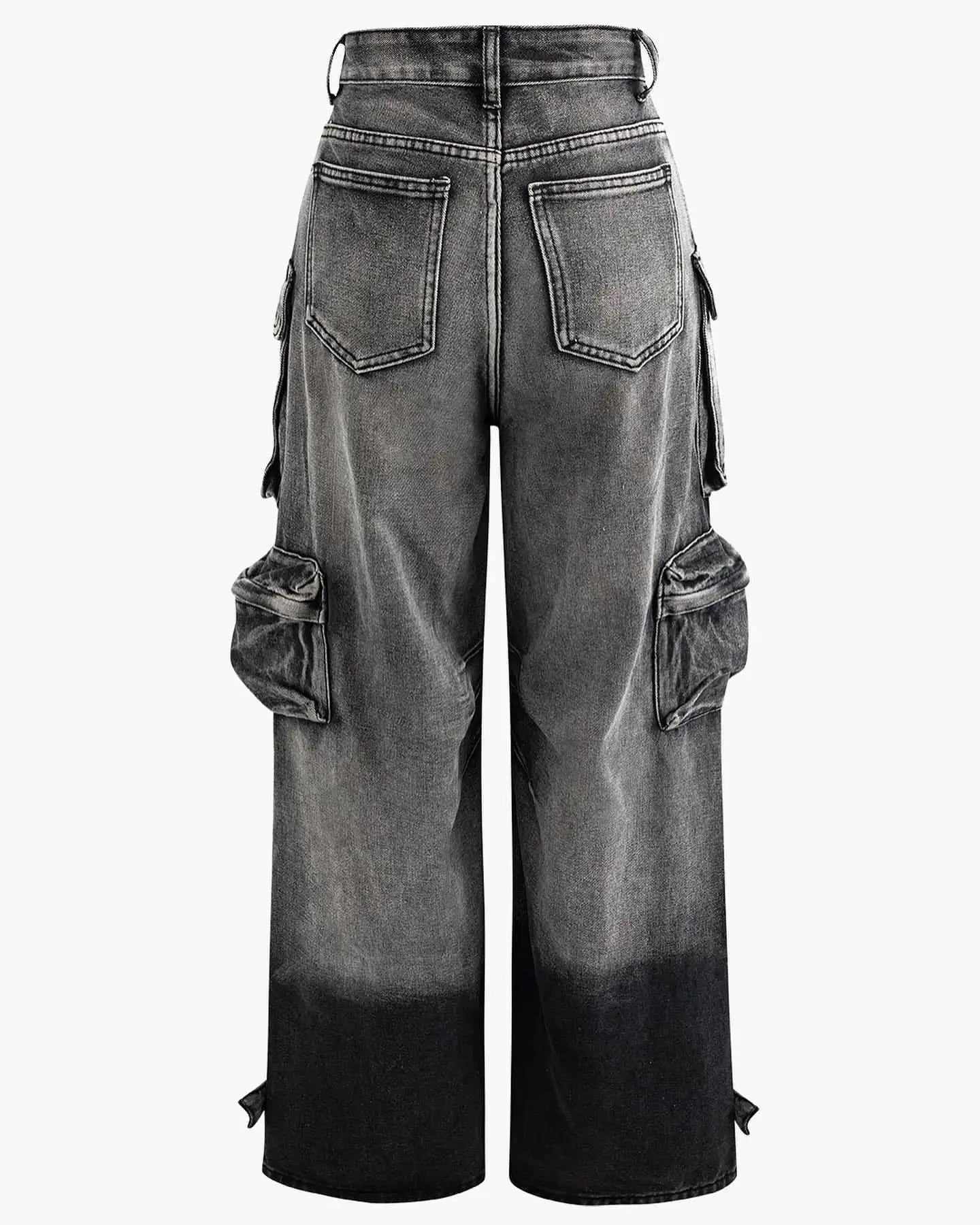 Women's Multi-Pocket Baggy Jeans