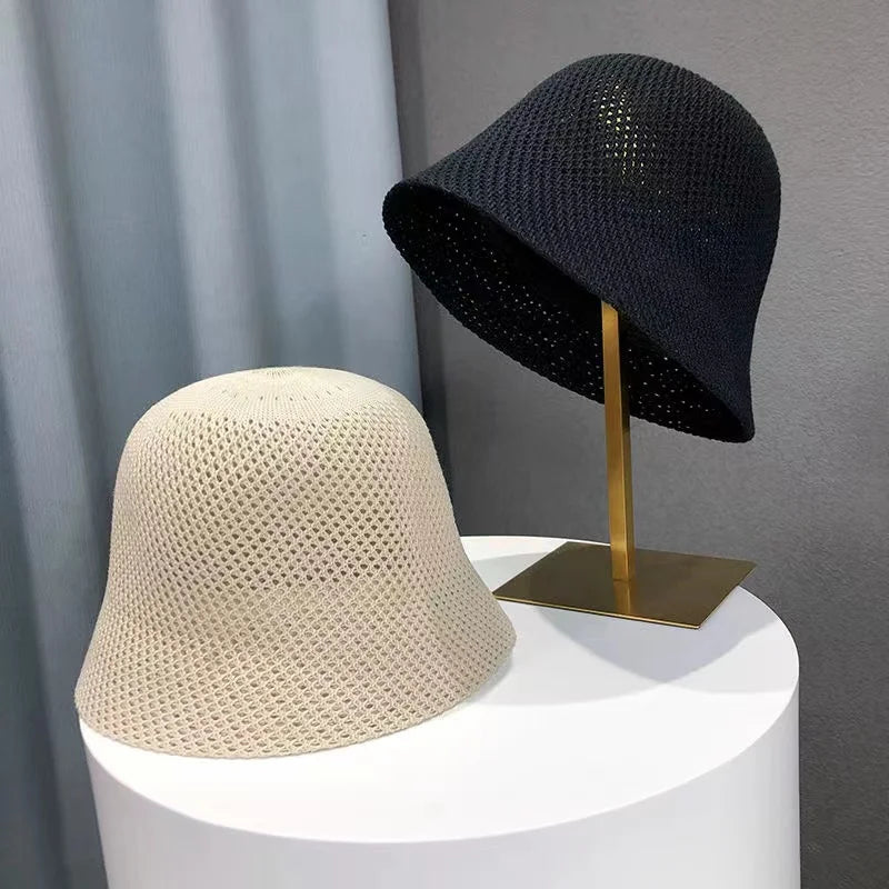 Women Hollow Out  Bucket Hat
