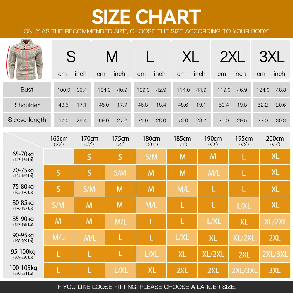 Men’s  Knitted Crew Neck  Long Sleeve Pullover