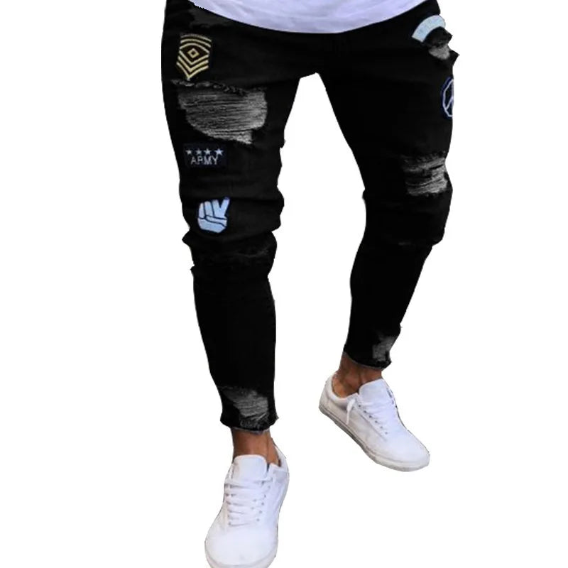 Mens Slim Hombre Denim Jeans