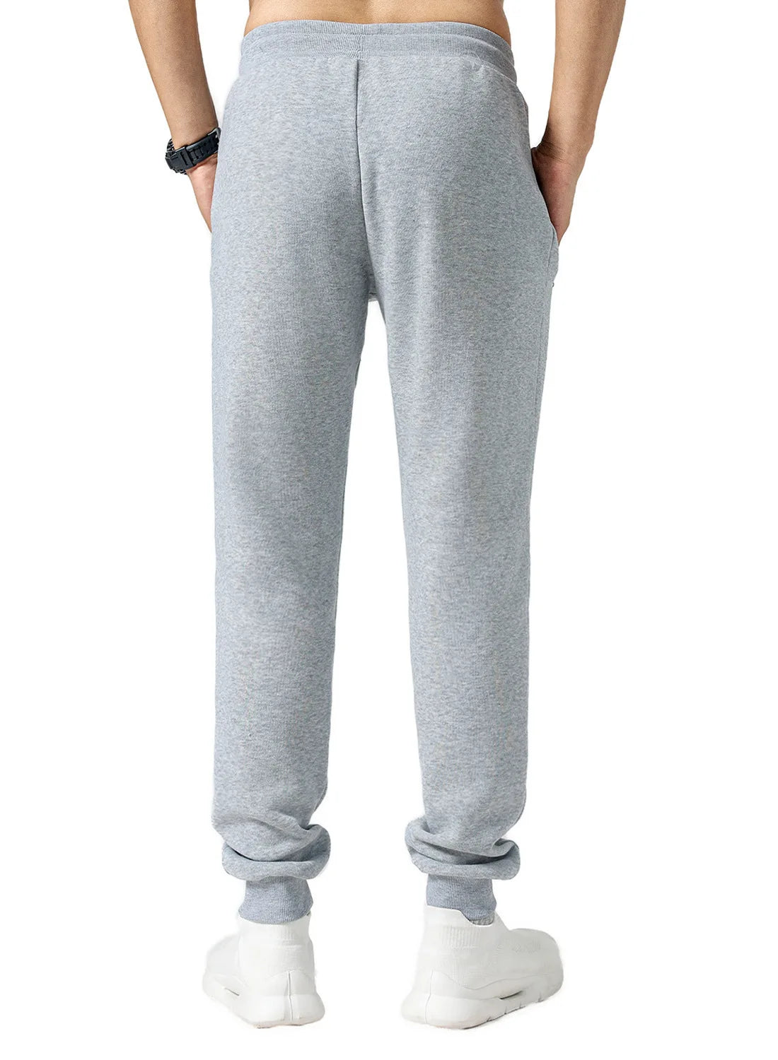 Men Drawstring Zipper Pockets Sweatpants