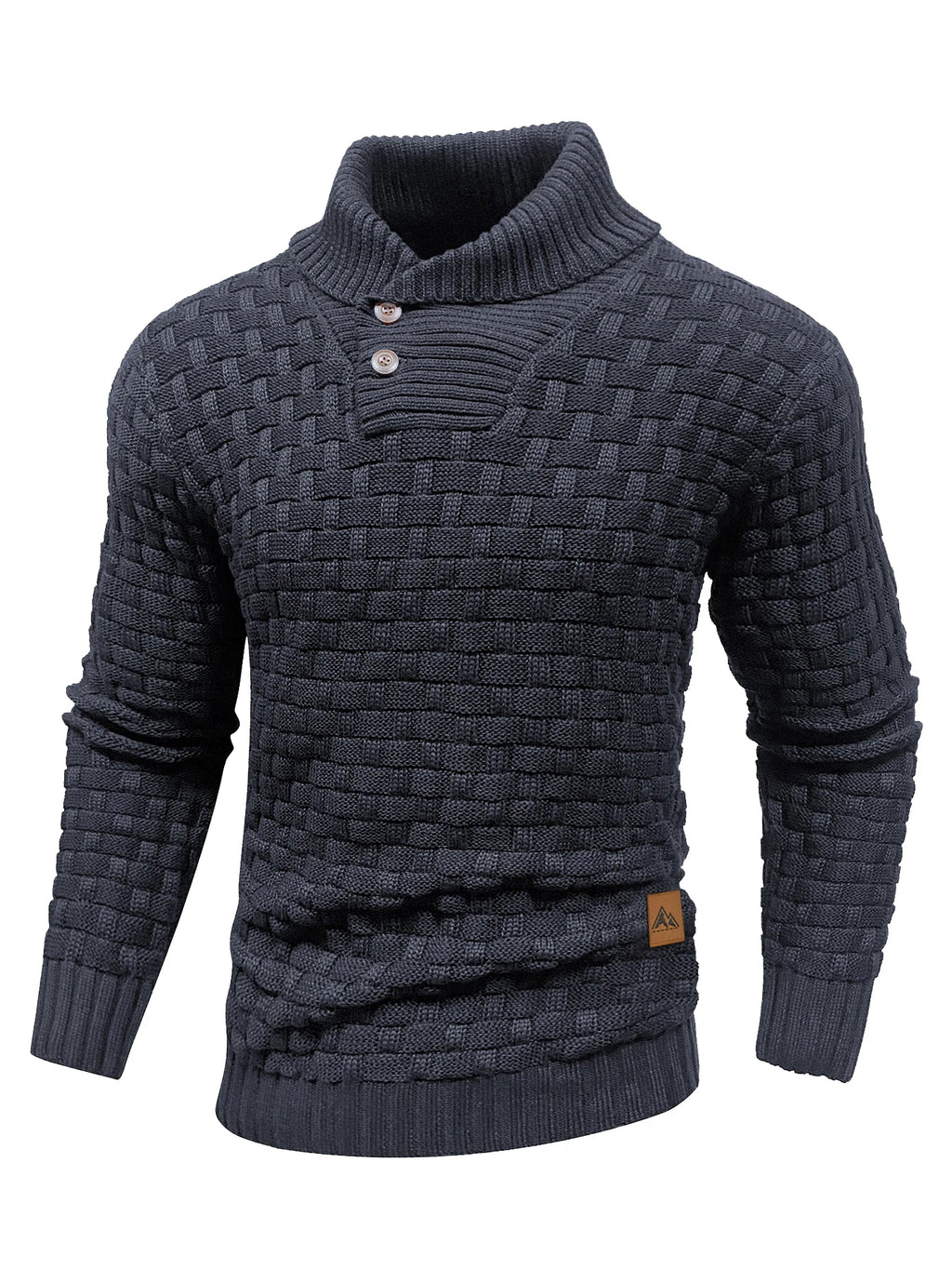 Men’s  Knitted Crew Neck  Long Sleeve Pullover