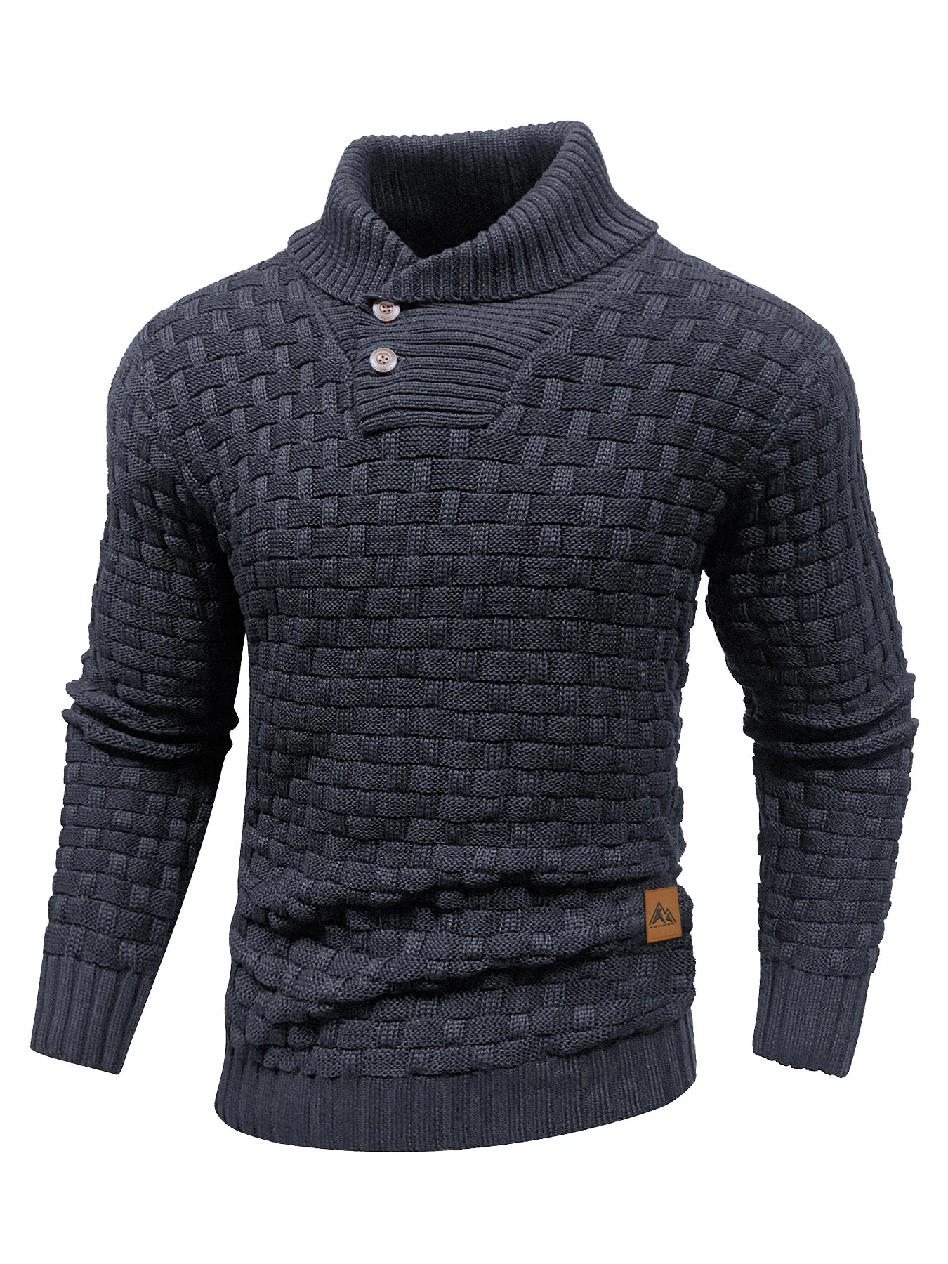 Men’s  Knitted Crew Neck  Long Sleeve Pullover