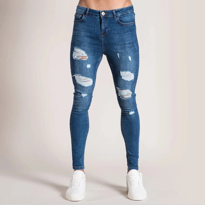Mens Slim Hombre Denim Jeans