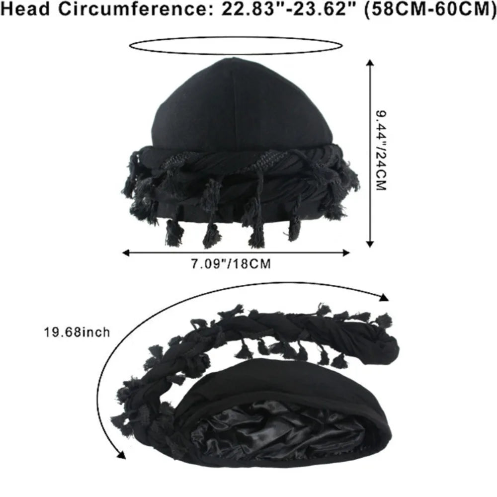 Tassel Fringe Burr Trim  Beanie Cap