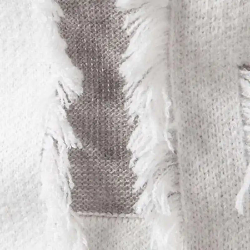 Men's Raw Edge Mock Neck Sweater