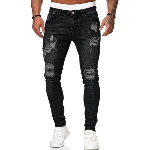 Mens Slim Hombre Denim Jeans