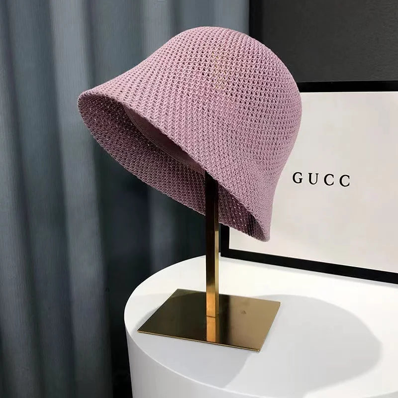 Women Hollow Out  Bucket Hat