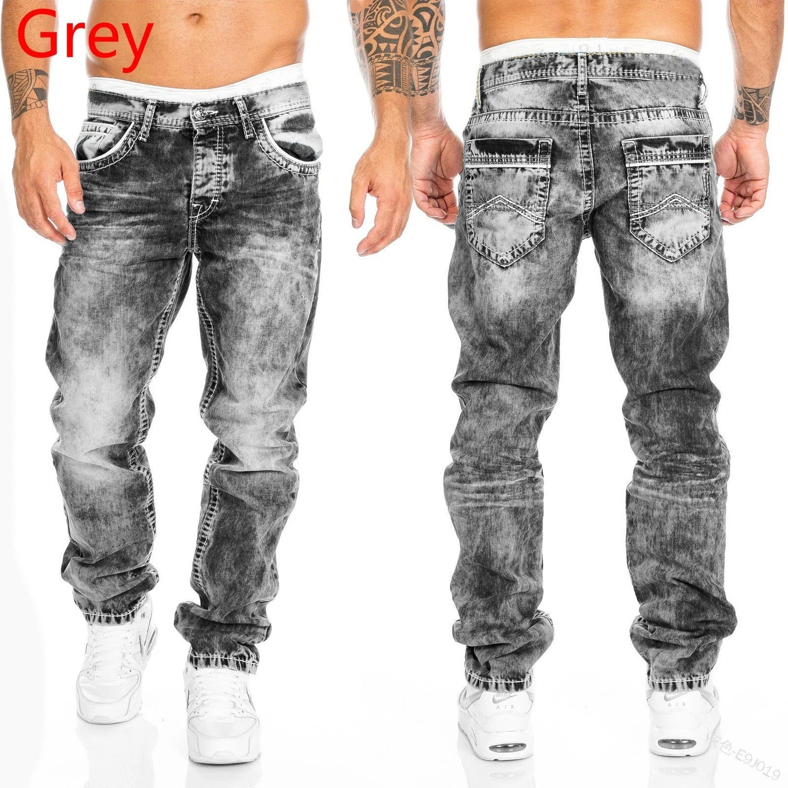 Mens Slim Hombre Denim Jeans