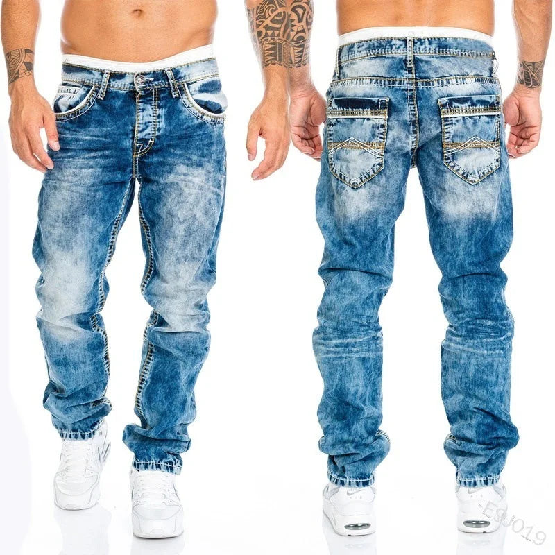 Mens Slim Hombre Denim Jeans
