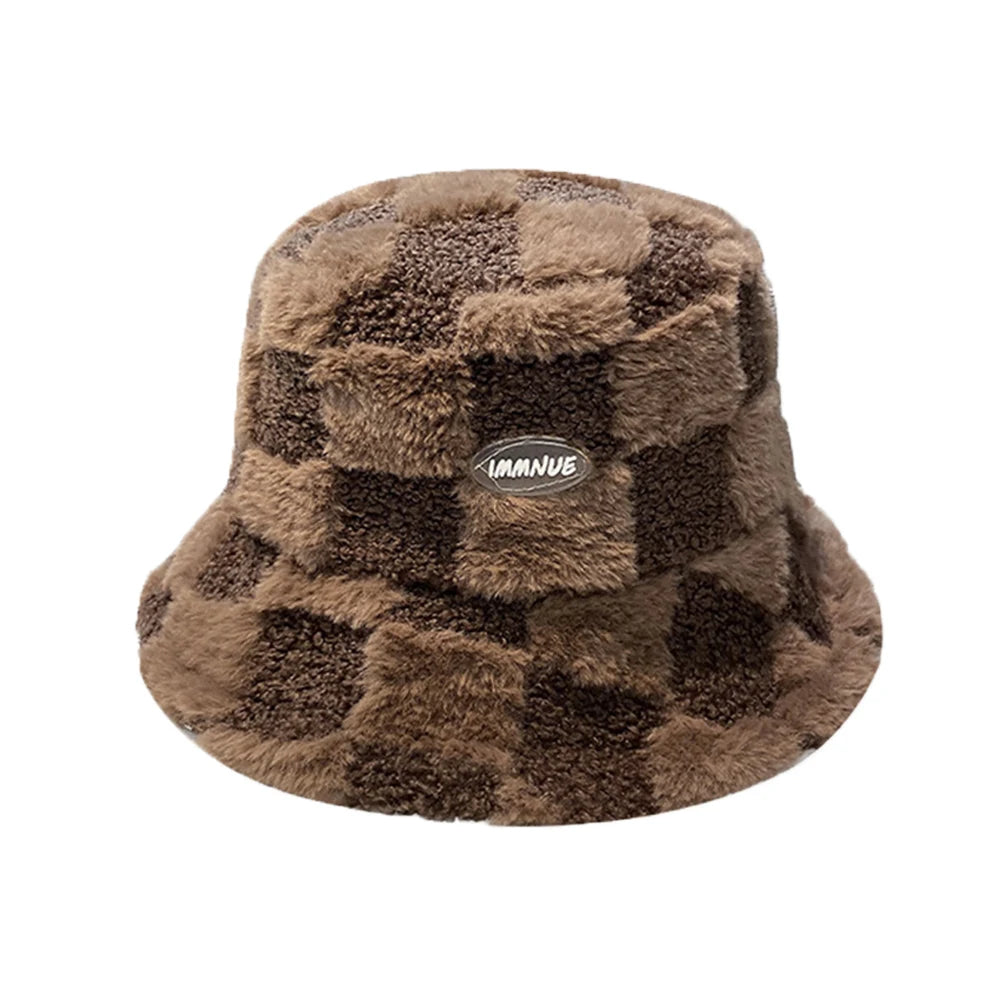 Fashion Lamb Wool Bucket Hat