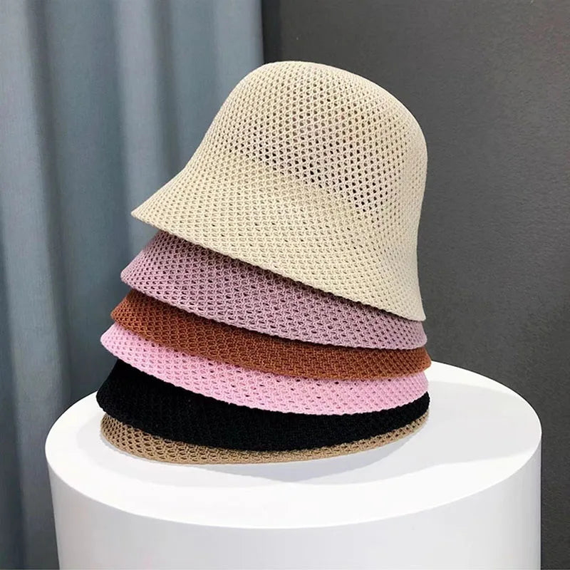 Women Hollow Out  Bucket Hat