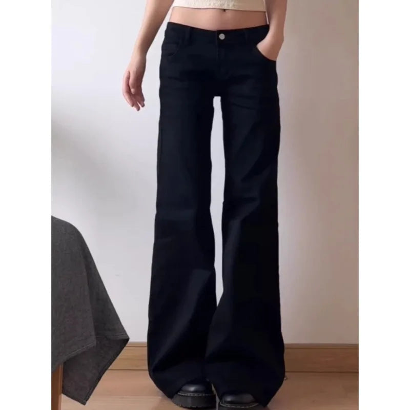 Women's Baggy Vintage High Waist Retro Jeans- Plus Size