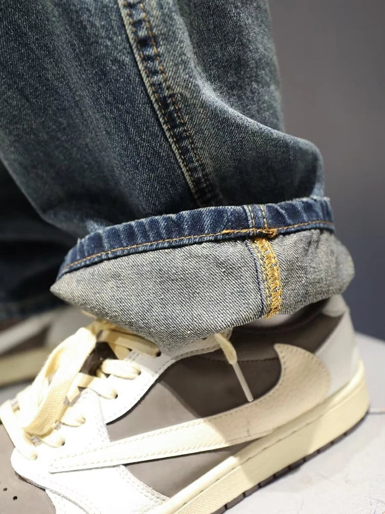 Men's Ripped Baggy Vintage Denim Pants