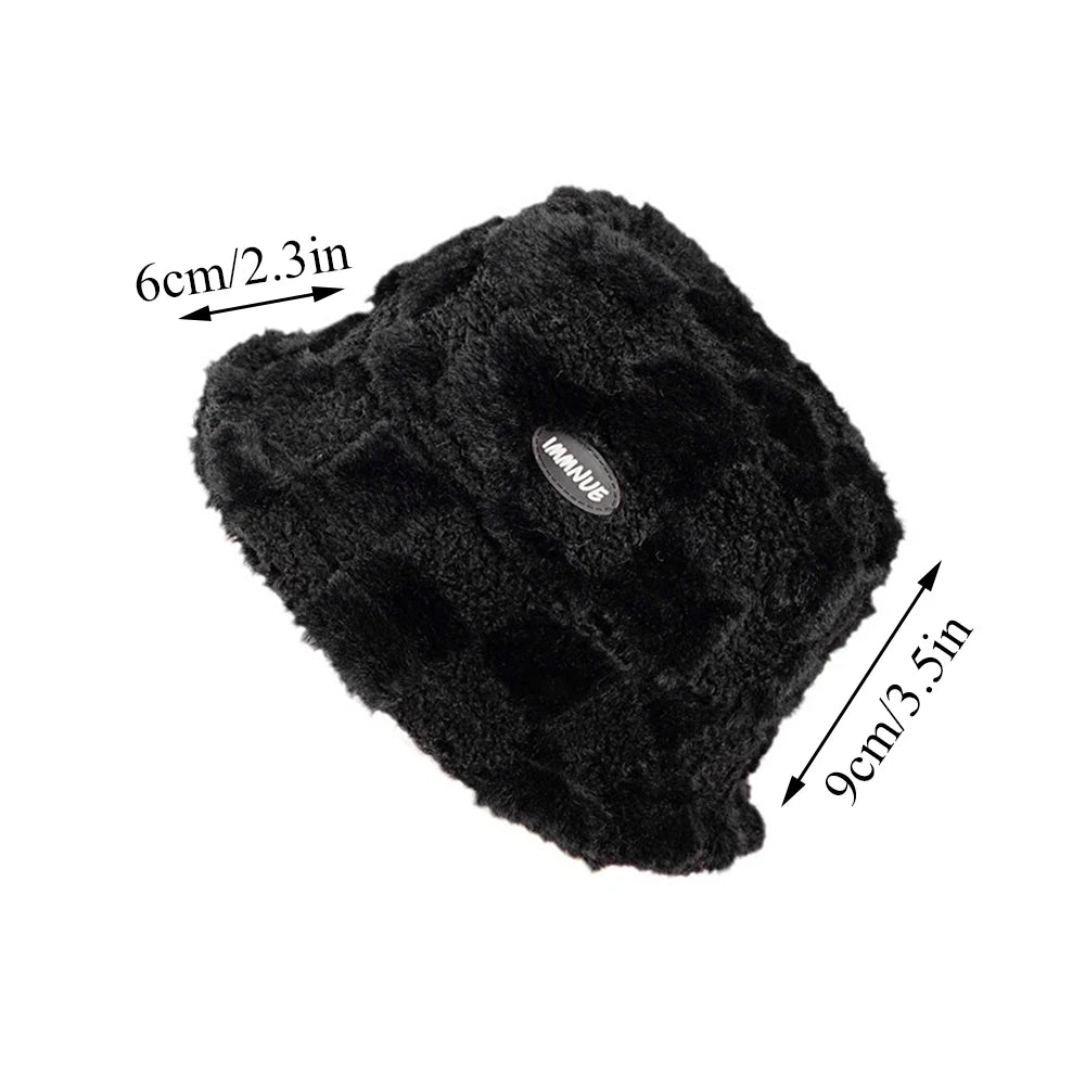 Fashion Lamb Wool Bucket Hat