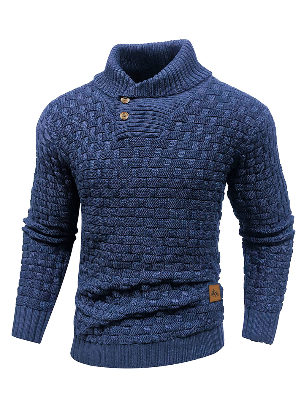 Men’s  Knitted Crew Neck  Long Sleeve Pullover