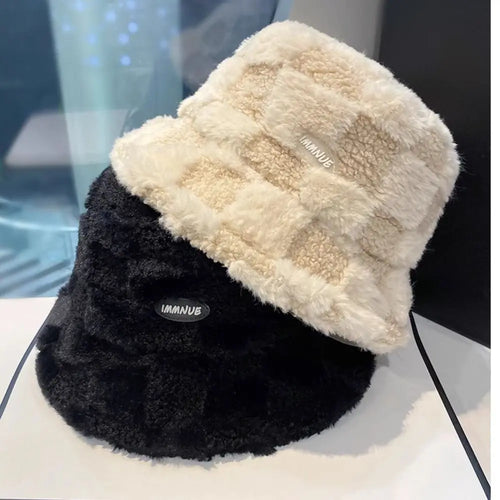 Fashion Lamb Wool Bucket Hat