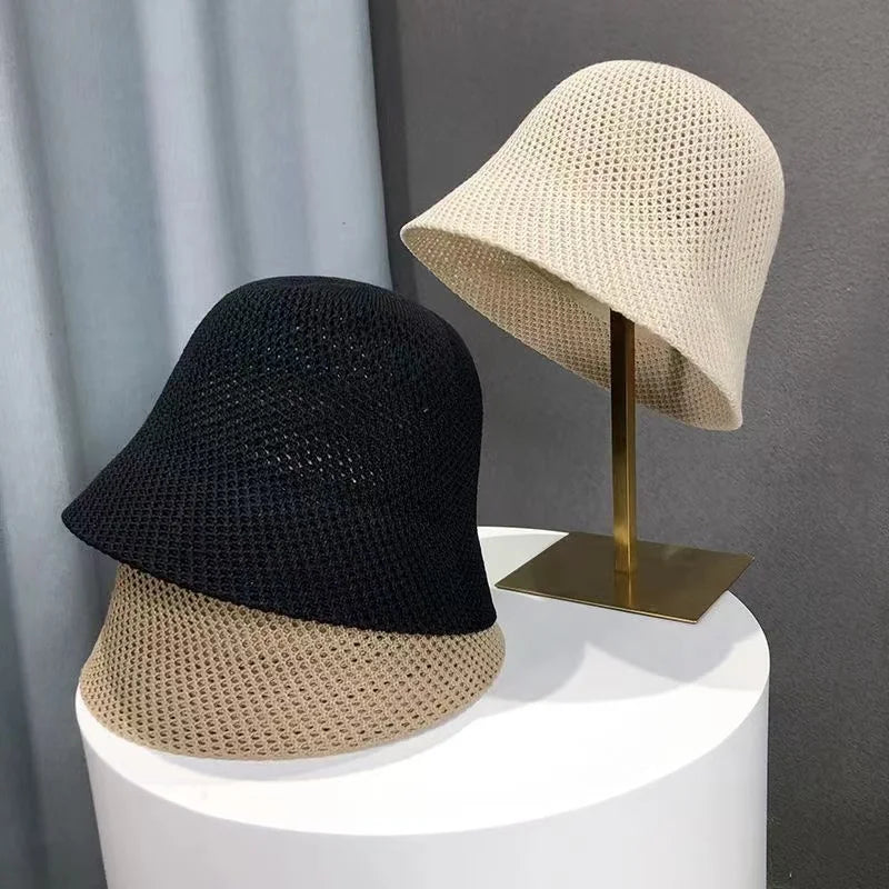 Women Hollow Out  Bucket Hat