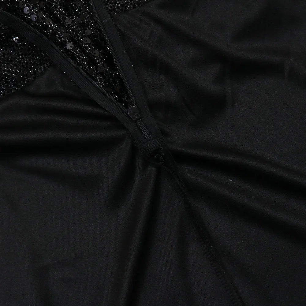 Womens  See-through Evening Maxi Dress