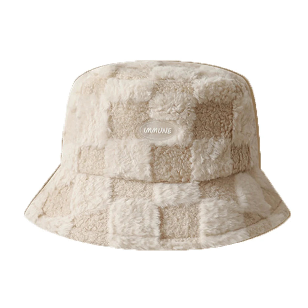 Fashion Lamb Wool Bucket Hat