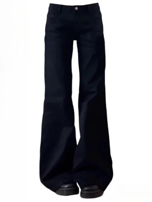 Women's Baggy Vintage High Waist Retro Jeans- Plus Size