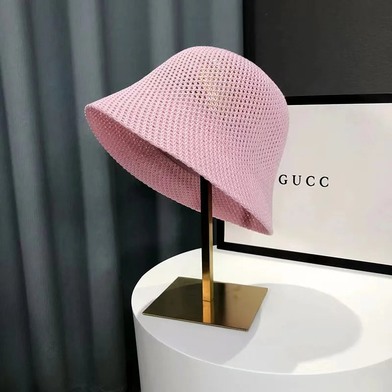 Women Hollow Out  Bucket Hat