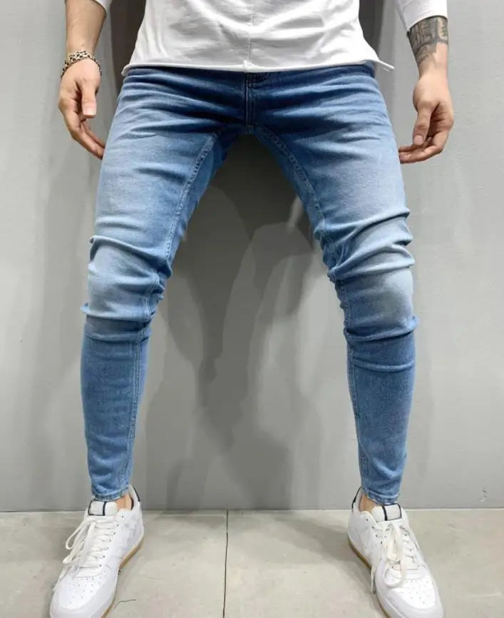 Mens Slim Hombre Denim Jeans