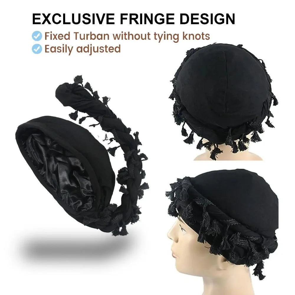 Tassel Fringe Burr Trim  Beanie Cap
