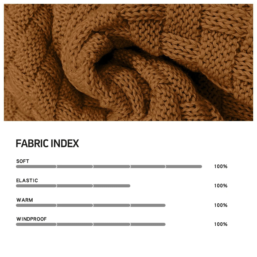 Men’s  Knitted Crew Neck  Long Sleeve Pullover