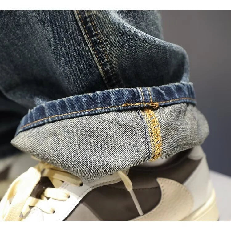Men's Ripped Baggy Vintage Denim Pants
