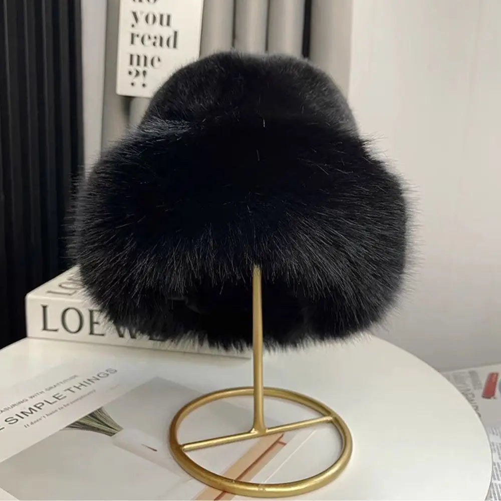 Fashion Lamb Wool Bucket Hat