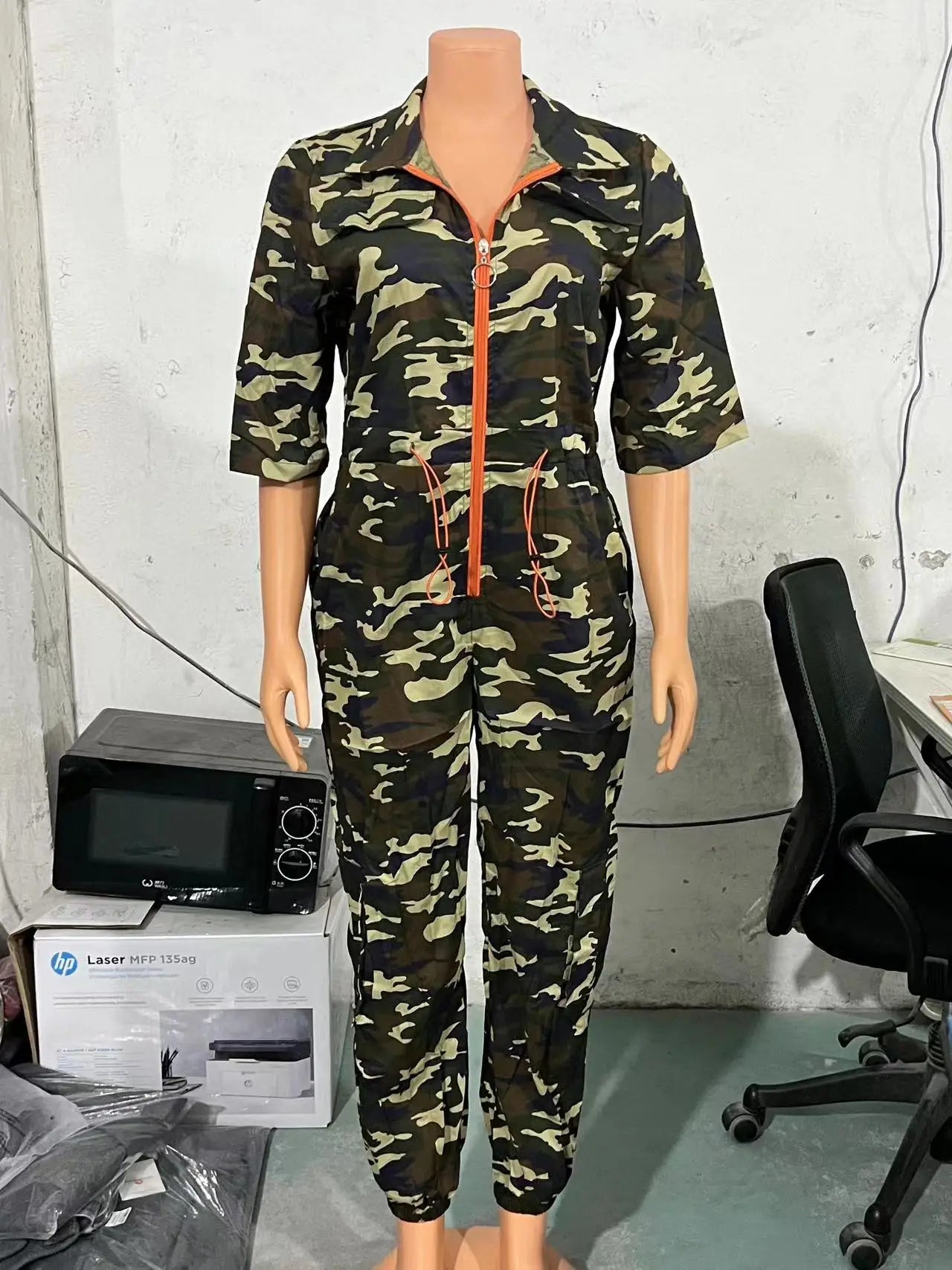 Camouflage Design One Piece Jumpsuit