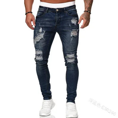 Mens Slim Hombre Denim Jeans