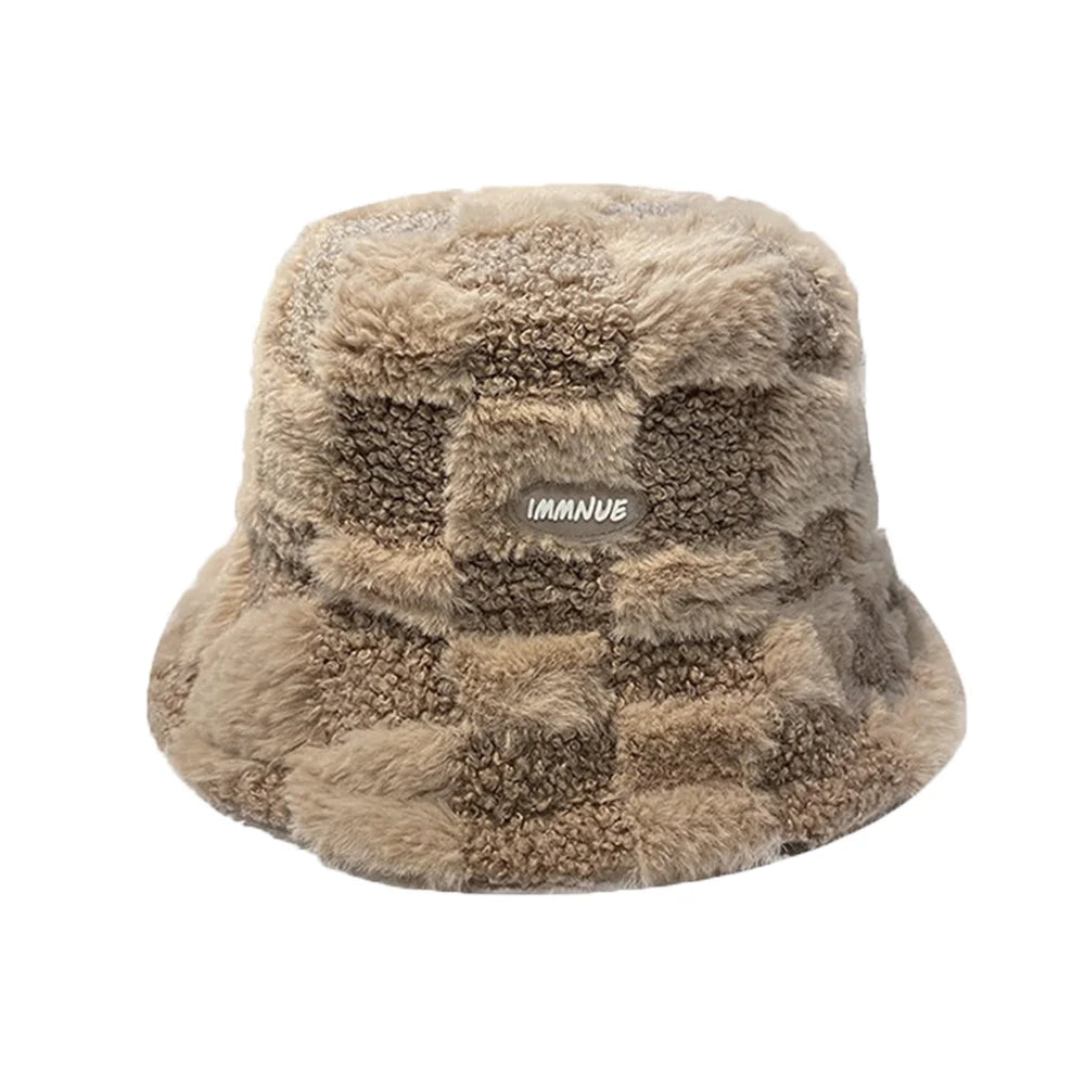 Fashion Lamb Wool Bucket Hat