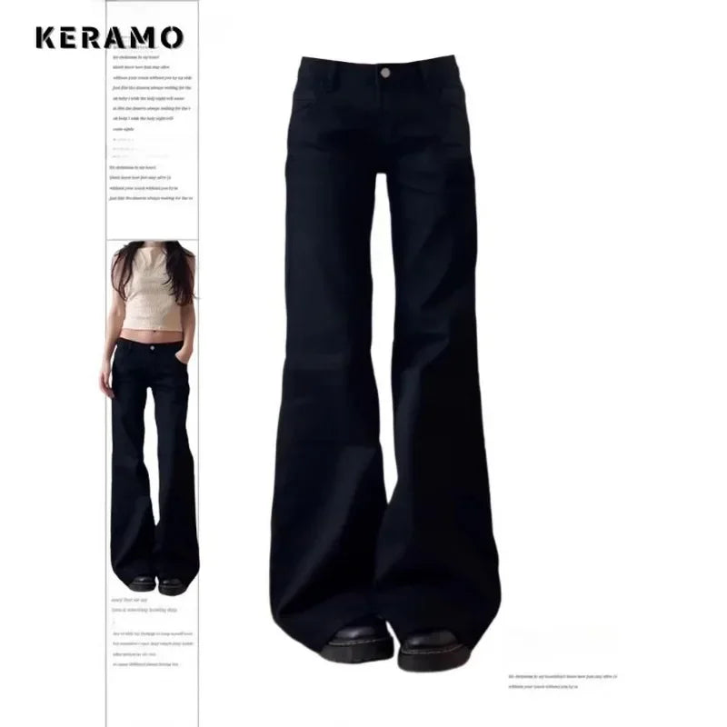 Women's Baggy Vintage High Waist Retro Jeans- Plus Size