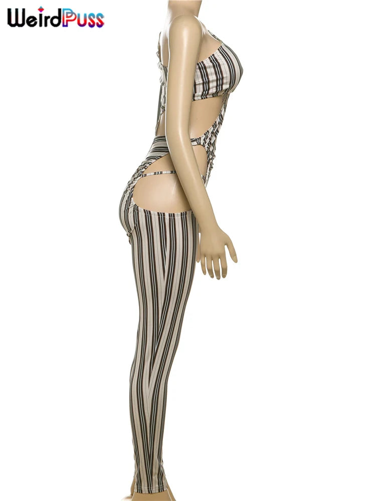 Sexy Hollow Ruched Full Sleeve  Jumpsuit