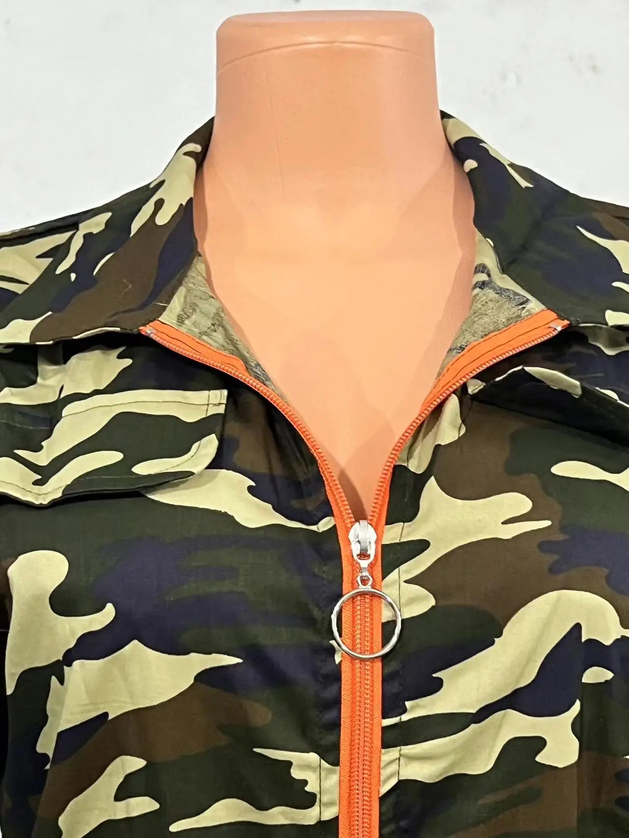 Camouflage Design One Piece Jumpsuit
